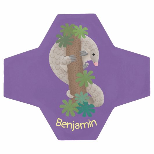 Illustration d'une anteure de pangolin mignonne (Plat)