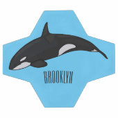 Illustration d'une baleine tueuse (Plat)