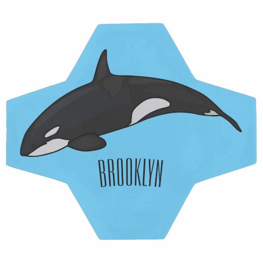 Illustration d'une baleine tueuse (Plat)