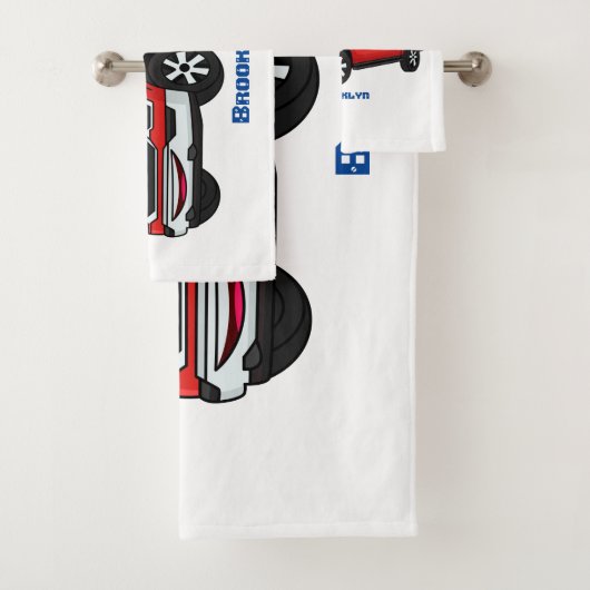 Illustration d'une camionnette rouge mou (En situation)