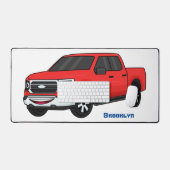 Illustration d'une camionnette rouge mou (Clavier et souris)