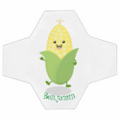 Illustration d'une caricature de maïs joyeux (Plat)