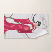 Illustration D'Une Japonaise - (Serviette à main)