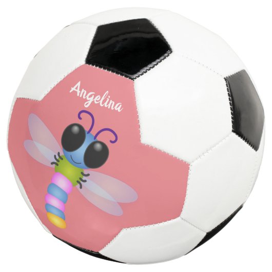 Illustration d'une libellule bleu et rose (3/4)