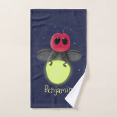 Illustration d'une luciole à éclair mignon (Serviette à main)