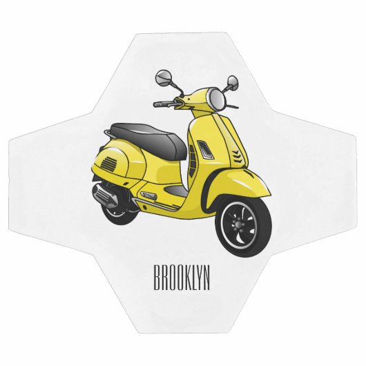 Illustration d'une moto cyclable (Plat)