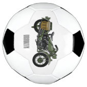 Illustration d'une moto de croiseur militaire (Tourné)