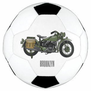 Illustration d'une moto de croiseur militaire