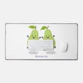 Illustration d'une paire de poires mignonne (Clavier et souris)