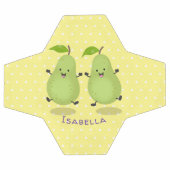 Illustration d'une paire de poires mignonne (Plat)