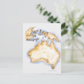 Illustration d'une simple carte de l'Australie (Debout devant)
