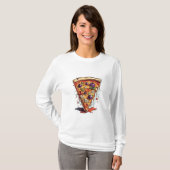 Illustration d'une tranche de pizza, t-shirt (Devant entier)