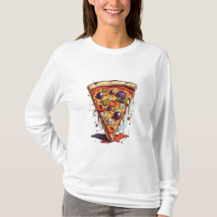 Illustration d'une tranche de pizza, t-shirt