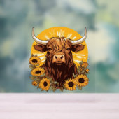 Illustration d'une vache des Highlands avec Sunflo (Neutre)