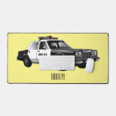 Illustration d'une voiture de police (Clavier et souris)