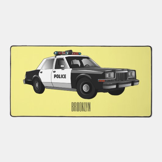 Illustration d'une voiture de police (Recto)