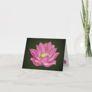Illustration en fleurs de lotus rose