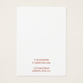 Illustration faciale moderne Carte d'affichage à o (Dos)