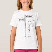 Illustration fausse droite T-shirt (Devant)