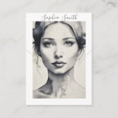 Illustration femelle Écouter la carte d'affichage  (Devant)