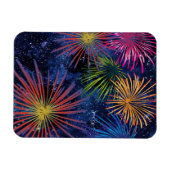 Illustration Fireworks Magnet Dark Sky (Horizontal)