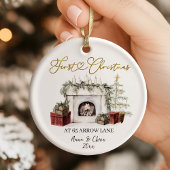 Illustration First Christmas in our new home Keramisch Ornament