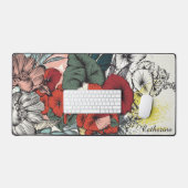 Illustration Fleur de nom personnalisé (Clavier et souris)
