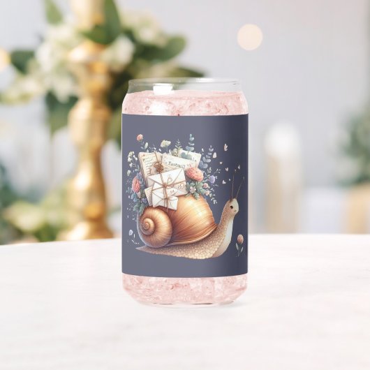 Illustration Floral Pastel du mignon Snail Mail (Insitu (Mariage))