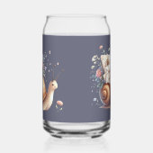 Illustration Floral Pastel du mignon Snail Mail (Gauche)