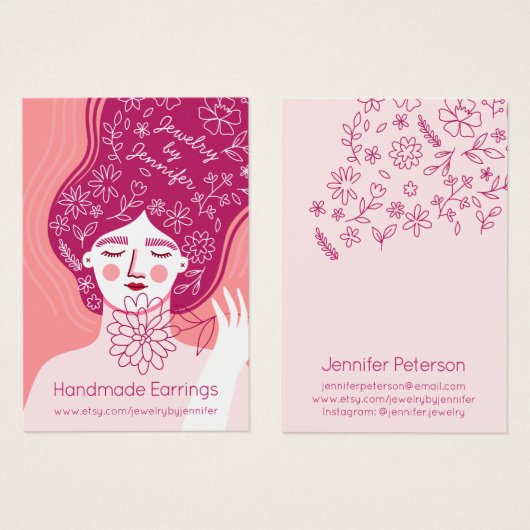 Illustration florale colorée (Devant & derrière)