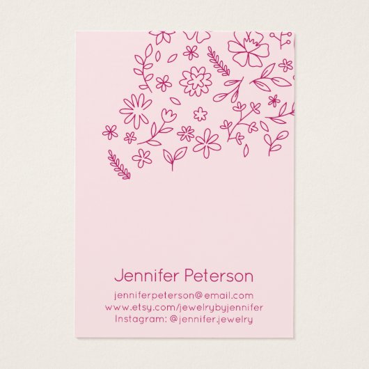 Illustration florale colorée (Dos)