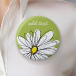 Illustration florale Daisy tendance - chaux et jau<br><div class="desc">Un morceau d'art zen et fantaisiste,  hipster. Vous pouvez ajouter un nom,  un monogramme ou un autre texte personnalisé. Si vous avez besoin de déplacer l'art autour,  cliquez sur le bouton personnaliser pour apporter des modifications.</div>