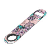 Illustration florale d'aquarelle Girly et d'or (Devant angulaire)