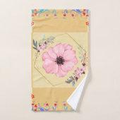 Illustration Florale, Fleurs inspirées du printemp (Serviette à main)