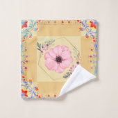 Illustration Florale, Fleurs inspirées du printemp (Gant de toilette)