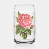 Illustration Florale Rose Rose Antique Cottagecore