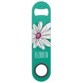 Illustration florale tendance - rose et vert (Devant)