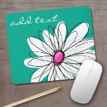 Illustration florale tendance - rose et vert<br><div class="desc">Un morceau d'art zen et fantaisiste,  hipster. Vous pouvez ajouter un nom,  un monogramme ou un autre texte personnalisé. Si vous avez besoin de déplacer l'art autour,  cliquez sur le bouton personnaliser pour apporter des modifications.</div>