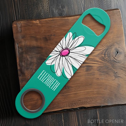Illustration florale tendance - rose et vert