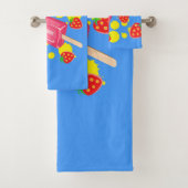 Illustration Fun Pink Popsicle and Strawberries (En situation)