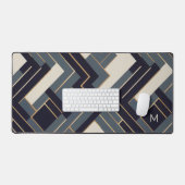 Illustration géométrique en or (Clavier et souris)