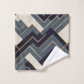 Illustration géométrique en or (Gant de toilette)