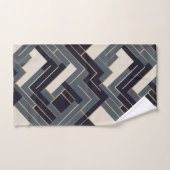 Illustration géométrique en or (Serviette à main)