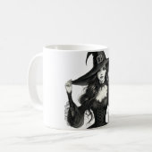 Illustration gothique sorcière Mug (Devant gauche)