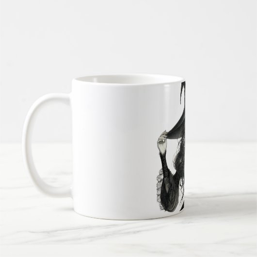 Illustration gothique sorcière Mug (Gauche)