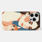 Illustration Graphique de Dame aux Chats (Verso Horizontal)