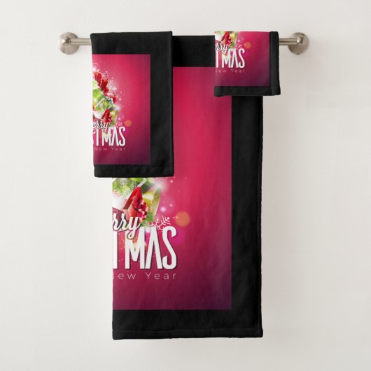 Illustration graphique moderne de Noël rouge (En situation)