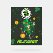 Illustration jaune vert Saint Patrick`s day (Recto)