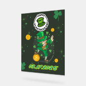 Illustration jaune vert Saint Patrick`s day (Angle)