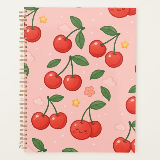Illustration joyeuse de Kawaii Cherry Motif (Devant)